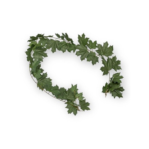 GHIRLANDA FOGLIE ACERO 180CM VERDE